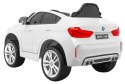 Auto na akumulator BMW X6M Biały 2x45W + SKÓRA + MP3 + ŚWIATŁA LED